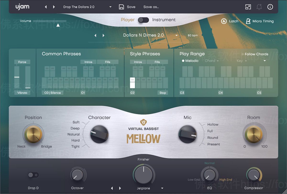 UJAM Virtual Bassist MELLOW 2.3.0 原声低音提琴模拟插件/forums-/archives/category/rjgj-/archives/category/gjx-/archives/category/wzzy-/spjxAI小栈