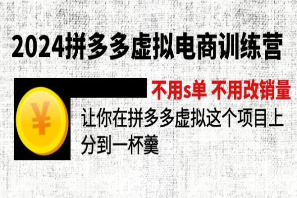 2024拼多多虚拟电商训练营 不s单 不改销量 做虚拟项目分一杯羹(更新10节)/forums-/archives/category/rjgj-/archives/category/gjx-/archives/category/wzzy-/spjxAI小栈