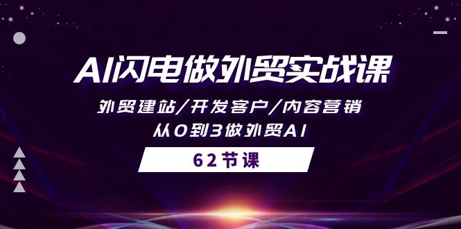 AI闪电做外贸实战课，外贸建站/开发客户/内容营销/从0到3做外贸AI-62节/forums-/archives/category/rjgj-/archives/category/gjx-/archives/category/wzzy-/spjxAI小栈